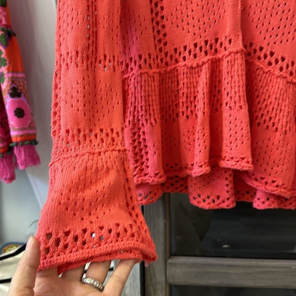 Pilcro from Anthropologie Pointelle Babydoll SWEATER SIZE Small - Picture 7 of 7